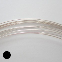 14 Gauge Round Half Hard Sterling Silver Wire - 1 Metre