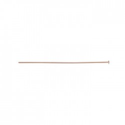 Head Pin 38mm 14k Rose Gold Filled 24 Gauge Half Hard - Pack of 20
