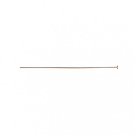 Head Pin 38mm 14k Rose Gold Filled 24 Gauge Half Hard - Pack of 20