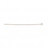 Eye Pin 50mm 14k Rose Gold Filled 24 Gauge Half Hard - Pack of 10