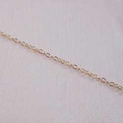 Flat Cable 1.6mm Gold Filled Chain - 1 Metre