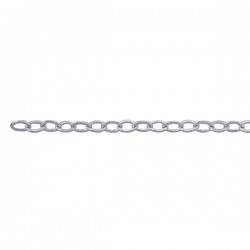 Flat Cable 1.5mm Sterling Silver Chain - 1 Metre