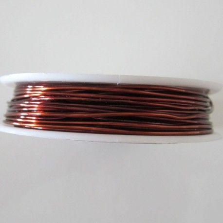 26 Gauge Round Brown Coloured Copper Wire - 27 Metres