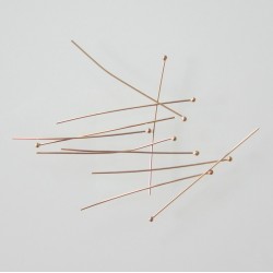 Ball Head Pin 38mm 14k Gold Filled 24 Gauge Half Hard - Pack of 10