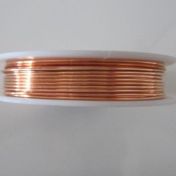 26 Gauge Round Natural Copper Wire - 27 Metres