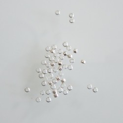 Crimp 2mm Round, Silver Coloured - Pack of 100