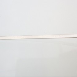 Flattened Plain Sterling Silver Wire - 50 cm Side View