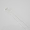 Finished Cable 1.2mm Sterling Silver Necklace - 50cm