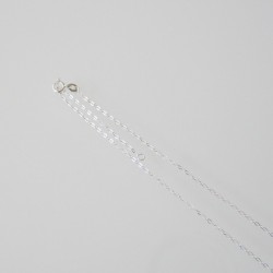 Finished Flat Cable 1.3mm Sterling Silver Necklace - 45-50cm