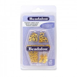 Mixed Pack of Gold Colour Findings - Pack of 132