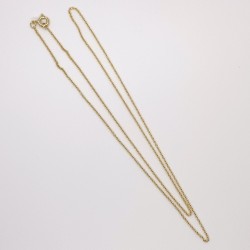 Finished Oval Cable 1.1mm 14K Gold Filled Necklace - 50cm