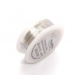 ParaWire 20ga Round Silver Plated Copper Wire - 12 Metres