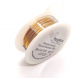 ParaWire 20ga Round Gold Finished and Silver Plated Copper  Wire - 12 Metres