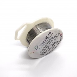 ParaWire 28ga Round Brushed Silver Plated Copper Wire - 13 Metres