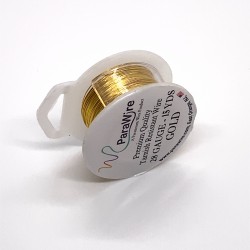 ParaWire 28ga Round Gold Finished and Silver Plated Copper  Wire - 13 Metres