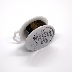 ParaWire 28ga Round Vintage Bronze Copper Wire with Anti Tarnish Coating -  36 Metres