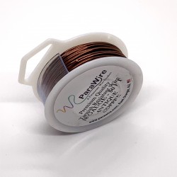 ParaWire 18ga Round Antique Copper Wire with Anti Tarnish Coating - 15 Metres