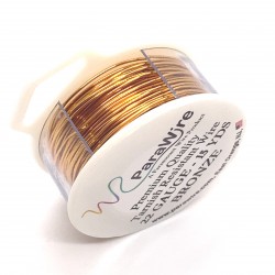 ParaWire 22ga Round Bronze Copper Wire with Anti Tarnish Coating - 13 Metres