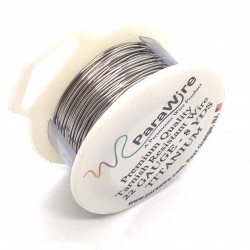 ParaWire 22ga Round Titanium Silver Plated Copper Wire - 7 Metres