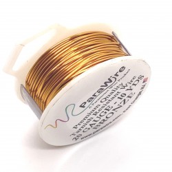 ParaWire 20ga Round Bronze Copper Wire with Anti Tarnish Coating - 9 Metres