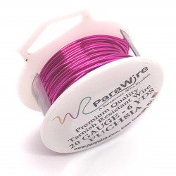 ParaWire 20ga Round Fuchsia Silver Plated Copper Wire - 5 Metres