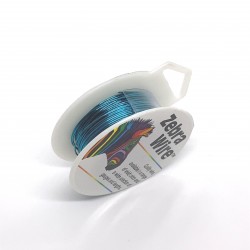 22 Gauge Round Turquoise Coloured Copper Wire - 13 Metres