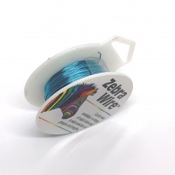 24 Gauge Round Turquoise Coloured Copper Wire - 18 Metres