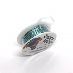 18 Gauge Round Aqua Blue Coloured Copper Wire - 9 Metres