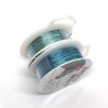 20ga Comparison for Turquoise and Aqua - 22 Gauge Round Aqua Blue Coloured Copper Wire - 13 Metres