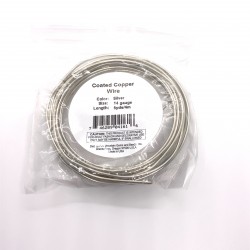 14 Gauge Round Silver Coloured Copper Wire - 4 Metres