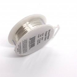 20 Gauge Round Silver Plated Copper Wire - 13 Metres