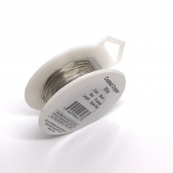 24 Gauge Round Silver Coloured Copper Wire - 18 Metres