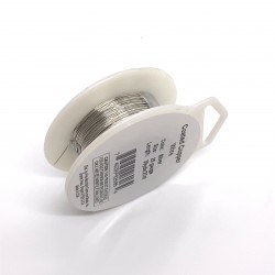 26 Gauge Round Silver Coloured Copper Wire - 27 Metres