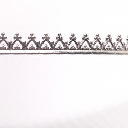 Inverted Heart Gallery Sterling Silver Wire - 50cms Zoom