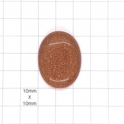 Red Goldstone Oval Cabochon - 33X25x7mm Sold Individually