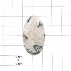 Tree Agate Oval Cabochon - 39x22x6mm Sold Individually