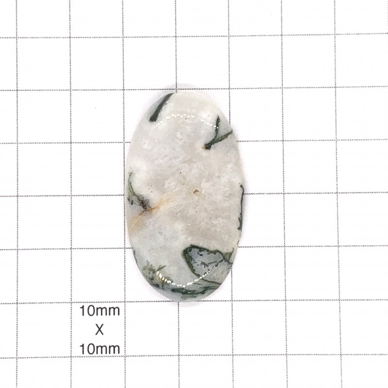 Tree Agate Oval Cabochon - 39x22x6mm Sold Individually