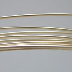 22ga 14k Solid Gold Half Hard Round Wire - 5cms Increments