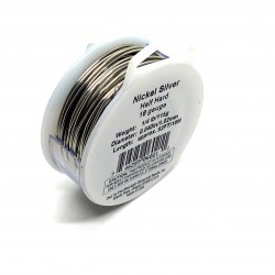 18 Gauge Nickel Silver Half Hard Round Wire - 15 Metres