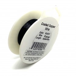 30 Gauge Round Black Coloured Copper Wire - 44 Metres