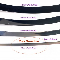 24 gauge Strip 3.2 x 0.5mm Sterling Silver - 50 cm