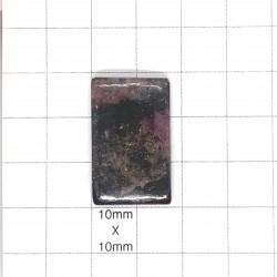 Rhodonite Cabochon - 28x17x5mm Sold Individually
