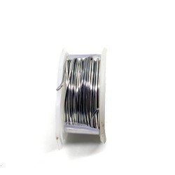 ParaWire 18ga Round Titanium Silver Plated Copper Wire - 3.5 Metres - Colour variance