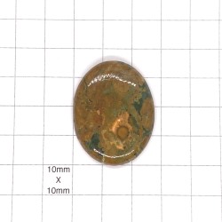 Rhyolite Oval Cabochon - 36x28x6mm Sold Individually