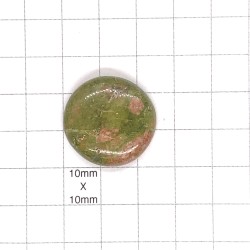 Unakite Round Cabochon - 25x6mm Sold Individually