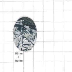 Tree Agate Oval Cabochon - 34x23x5mm Sold Individually