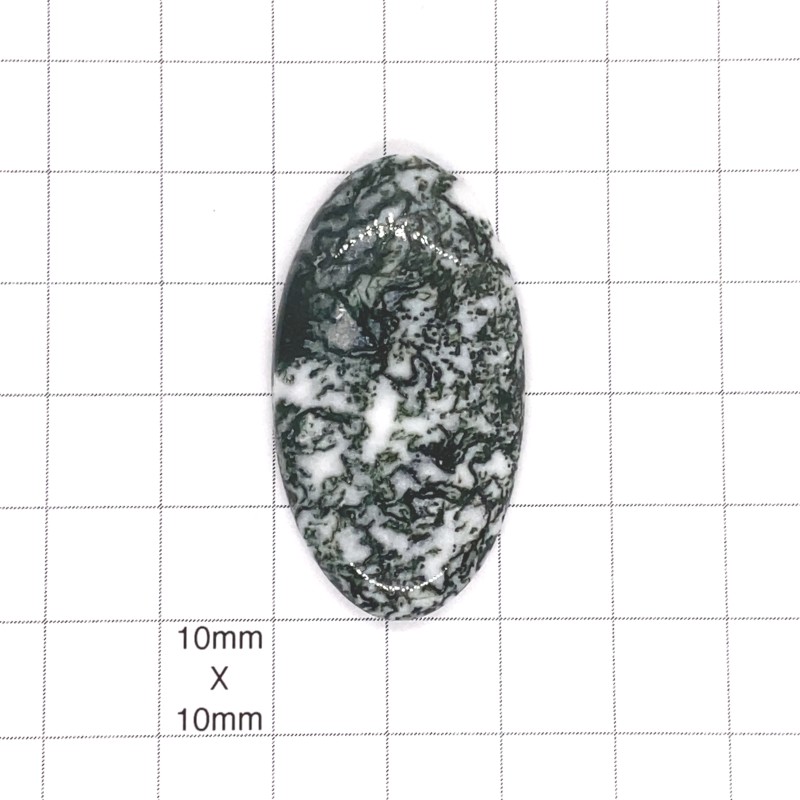 Tree Agate Oval Cabochon - 42x22x5mm Sold Individually