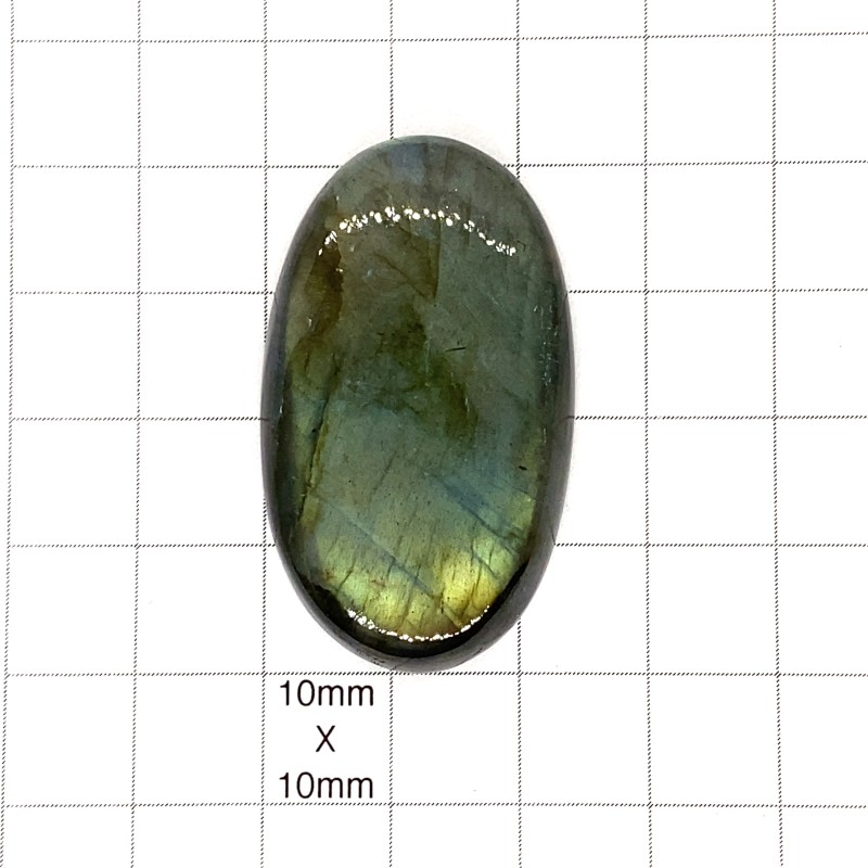 Labradorite Oval Cabochon - 42x25x8mm Sold Individually - Flat