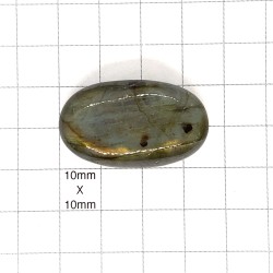 Labradorite Oval Cabochon - 36x21x9mm Sold Individually - Flat