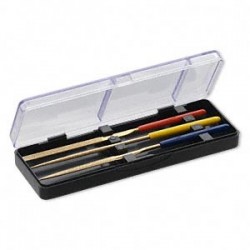 Set of 3 Steel Files - 10cm in length